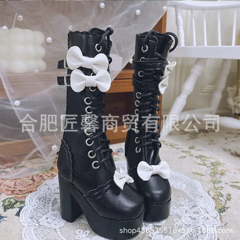 60CM Short Shoes BJD Doll PU Leather Shoes 1/3 BJD Leath Boots Long Leather Boots Doll Accessories for 60cm BJD Doll
