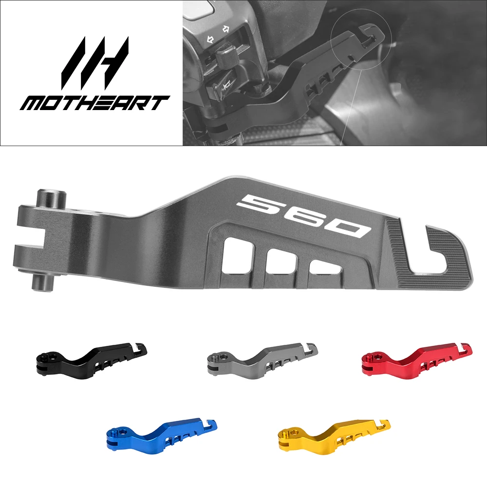 Levier de frein de stationnement pour moto, pour TMAX 560 Tech MAX 2020 – 2023, en alliage d'aluminium CNC, accessoires de support anti-roulis stables