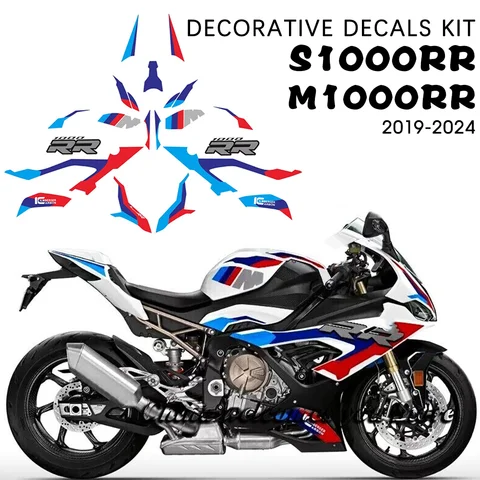 BMW S1000RR M1000RR 오토바이 장식 데칼 M 1000RR S 1000 RR 액세서리 완벽한 스티커 키트 S1000RR 2019 - 2024