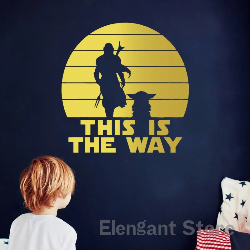 This Is The Way Vinyl Art Sticker Car Window Laptop Decoration Decal Kids Room WALL Decor Mural