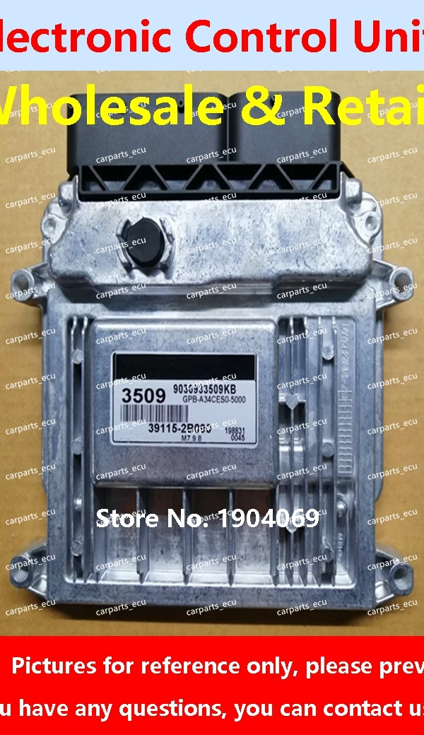 

39113-2B390 0187 ECU 39101-26AC1 K05 For Hyundai Elantra KIA Car Engine Computer Board/M7.9.8 39115-2B090 3509/39112-2B012 G25