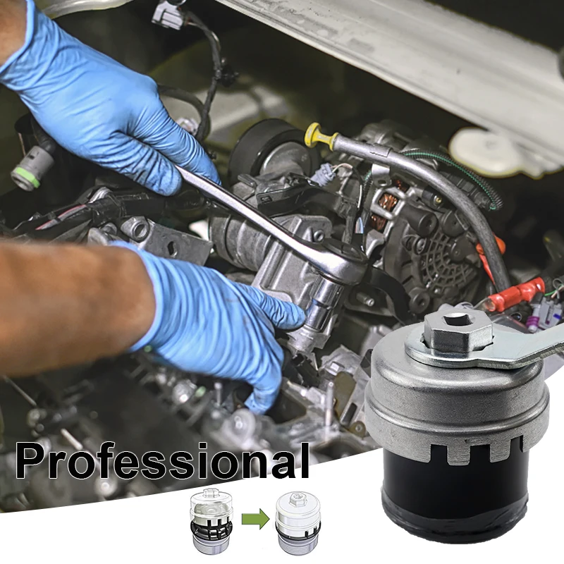 Professional Oil Filter Wrench For Lexus ES300h GS GX IS LX NX RX For Toyota Rav4 Camry Avalon Sienna Tundra Land Cruiser 64.5mm