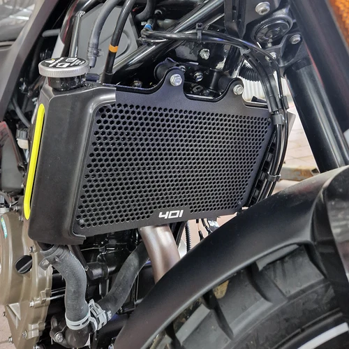 Imagen 2 del producto Accesorios para motocicletas de aluminio para Svartpilen Vitpilen 401 Vitpilen401 2018 - 2023 2022, cubierta protectora para parrilla de radiador