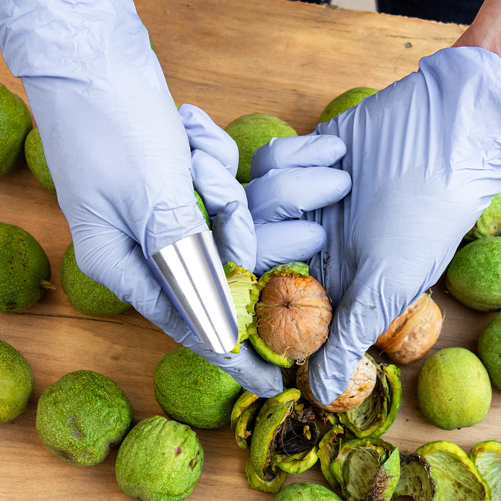 

4Pcs Finger Protector Adjustable Stainless Steel Nail Cover Finger Guard Kitchen Tool Cooking Shelling Vegetable Peeling Nail