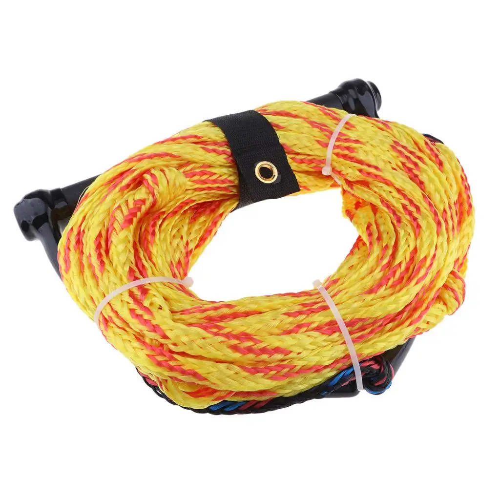 

Durable 75ft Wakeboard Water Ski Rope w/ EVA Floating Handle Random