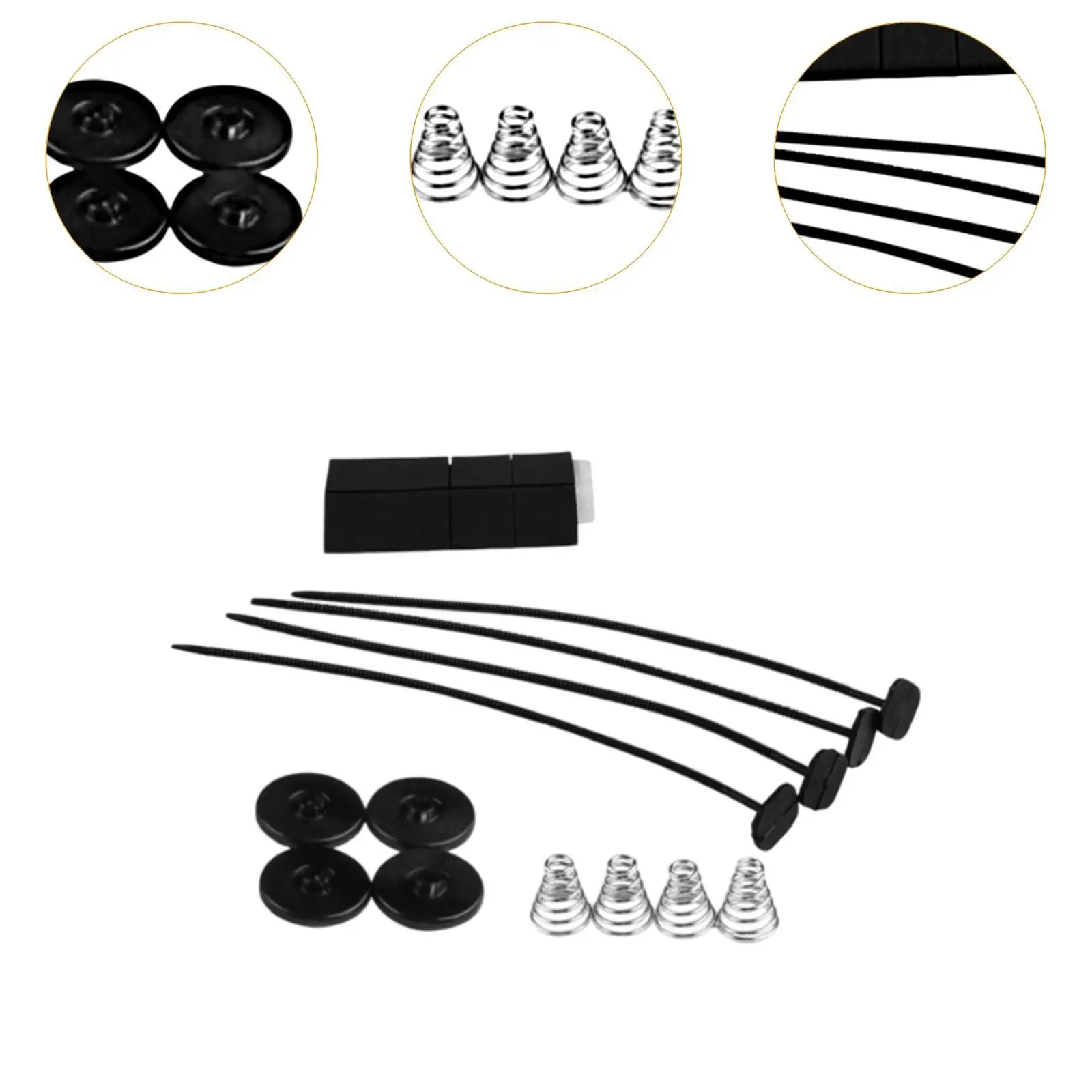 Electric Slim Radiator Fan Push Through Tie Strap Kit Universal Car Cooling Solution for Easy Installation