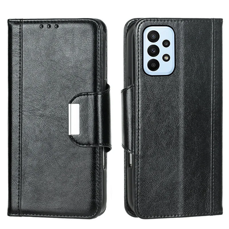 

Magnetic button PU leather card Slot Wallet Cover For Samsung Galaxy A23 A13 A73 A53 A33 A23 A52s A03 Core shockproof phone Case