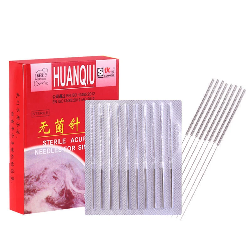 

1000Pcs Huanqiu Acupuncture Needle Sterile Disposable Beauty Acupoints Massage Masajeador