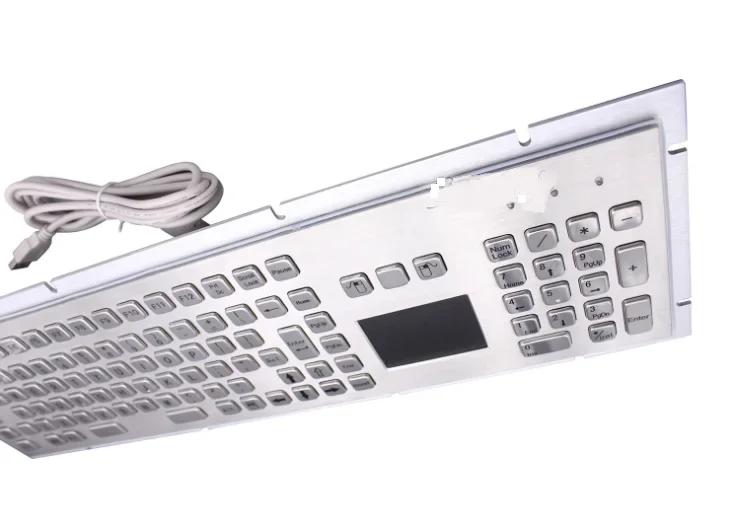 IP65 IK07 anti-vandal touchpad and numeric keypad industrial metal keyboard