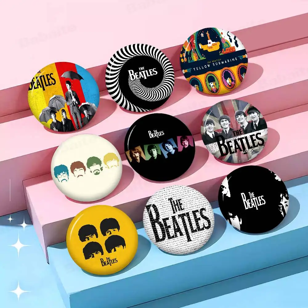 T-The-B-Beatles Rock Band Creative Tinplate Soft Button Pins Animal Icon Brooch Lapel Backpack Badge Accessories Pin