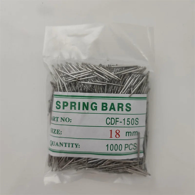 1000Pcs Spring Bar Pins Universal Diameter 1.5mm Stainless Steel Watch Band Link Pins Watch Accessories watch straps adapter