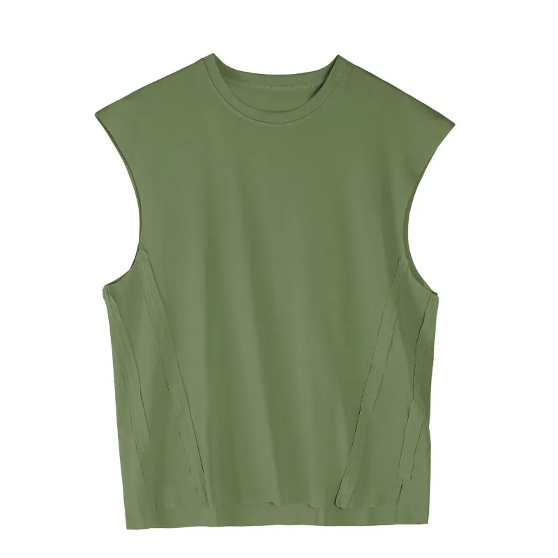 

2025 New Summer Sleeveless Vest Men Sports T-shirt New Casual Training Breathable Material Man Tank Top