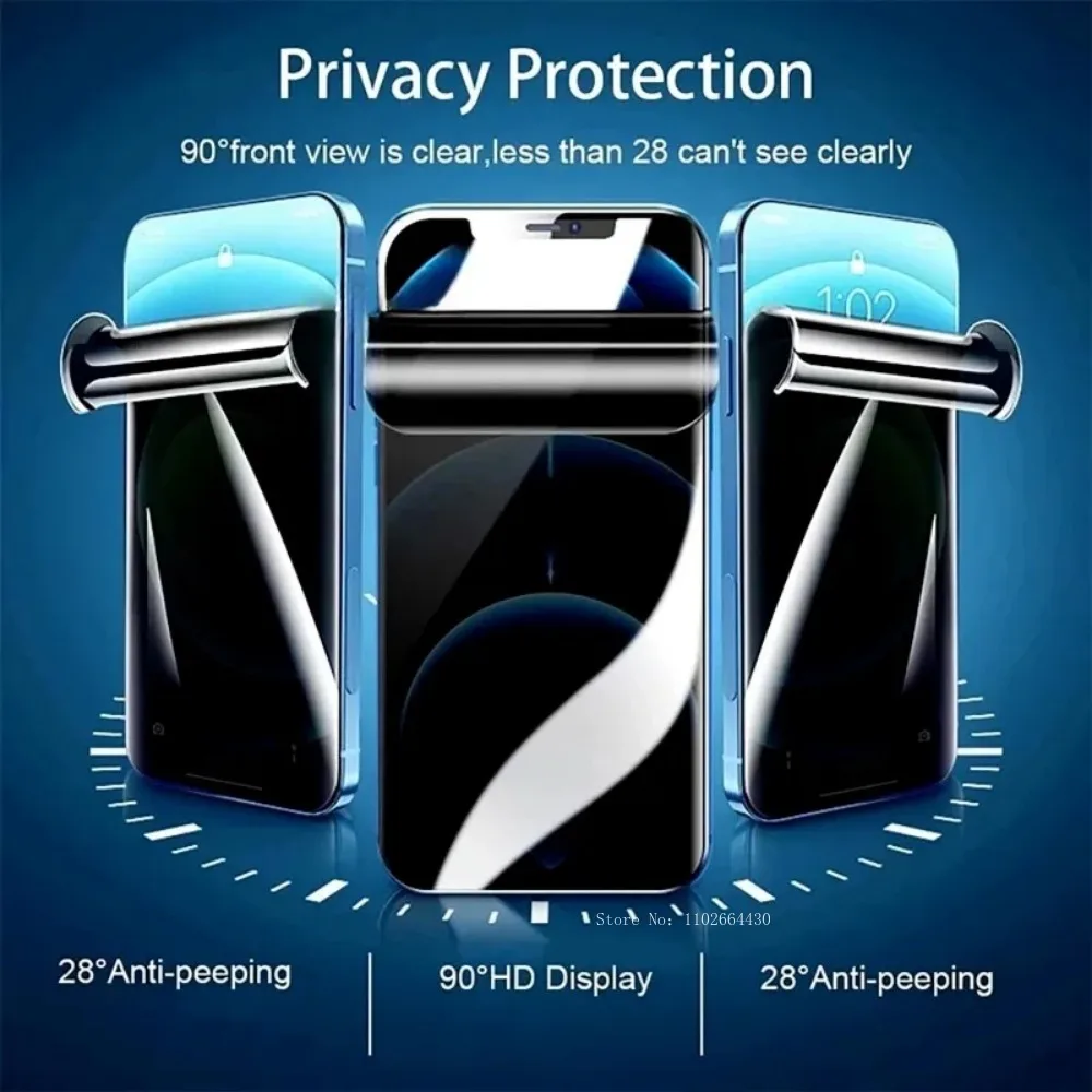 2PCS Privacy Hydrogel Film For OPPO Reno 4 5 6 7 8 9 10 11 12 SE 8T  Ace 2 3 Pro Plus 5G Anti-Spy Screen Protector