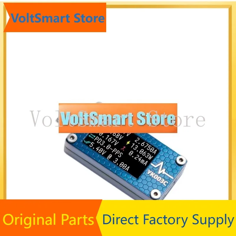 VoltSNew YK003C USB Tester Voltmeter Ammeter TYPE-C Fast Charge Detection Trigger Capacity Measurement Ripple Measurement