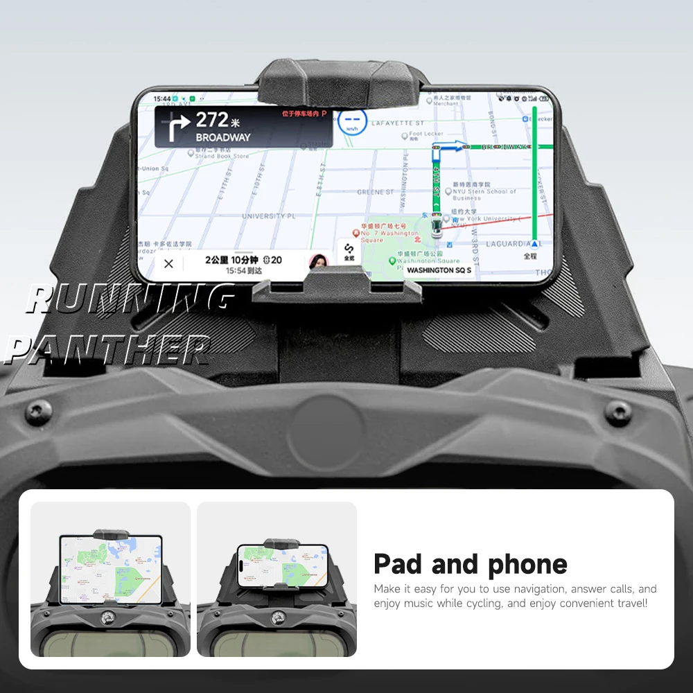 Geschikt voor Can Am Outlander 500 650 800 1000L MAX houder voor elektronisch apparaat, telefoon en tablet GPS houder, opbergdoos accessoire