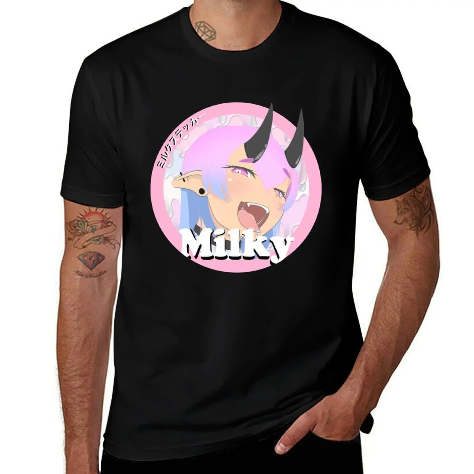 Milky succubus T-Shirt t shirts for man slim fit T-Shirt
