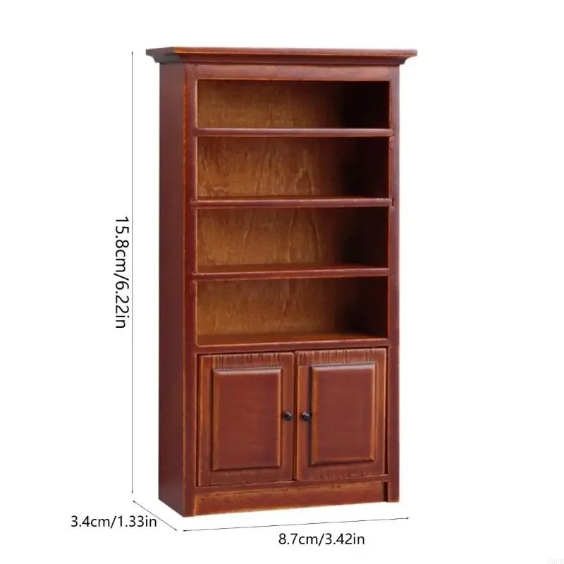 Tủ Gỗ Hình Mẫu Có Cửa Làm Việc Tỉ Lệ 1/12 Nhà Búp Bê Trang Trí Thủ Công Dự Án Cảnh Thiết Lập Phụ Kiện 15UB