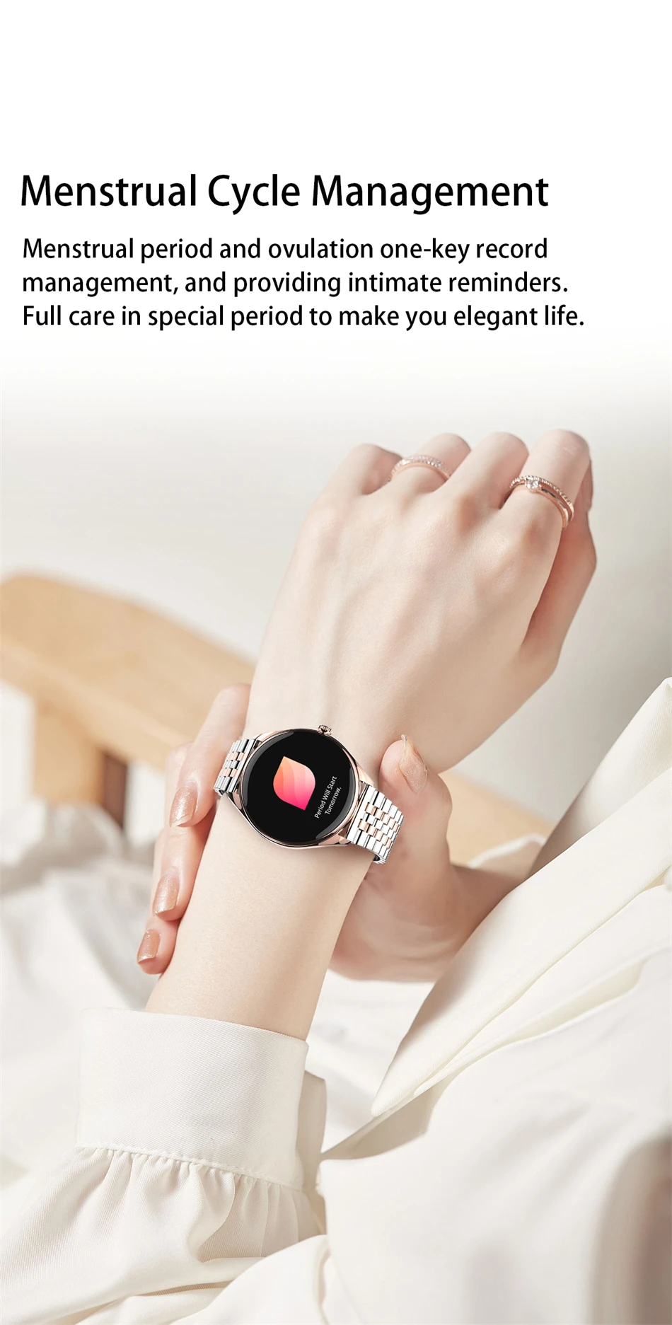 Neue ultradünne Smartwatch für Herren, AMOLED 3D-Bildschirm, immer aktuelles Zifferblatt, Sport, Fitness, wasserdicht, Herzfrequenz, Bluetooth-Anruf, Smartwatches – Detail 22