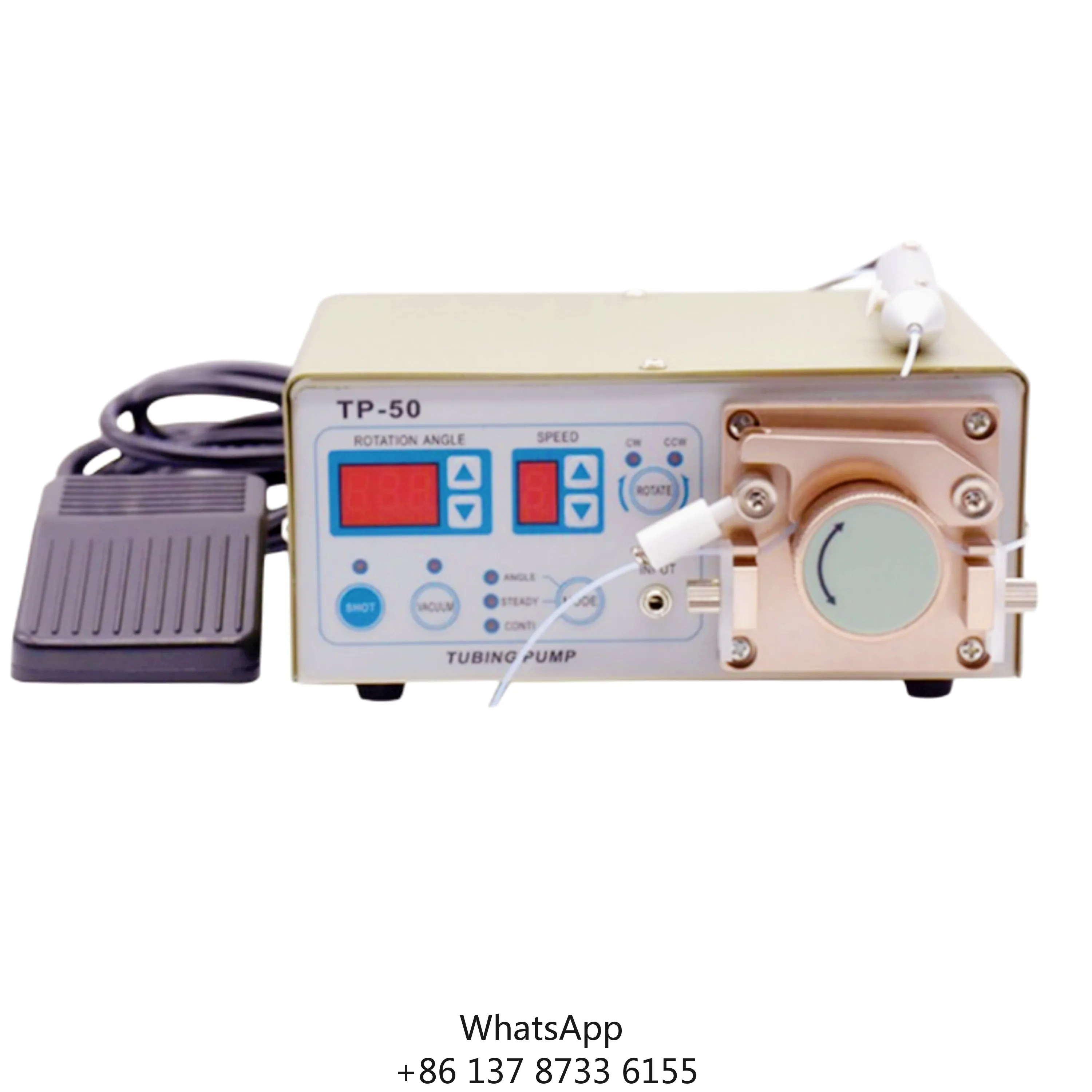 

TP-50 Полуавтоматическая машина для дозирования перистальтического клея Цифровой робот-дозатор клея