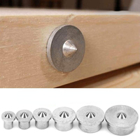6PCS Wood Pin Locator Woodworking Panel Furniture Tenon Positioning Carpentry Log Dowel Tip Roundwood Rabbet DIY Center Punching