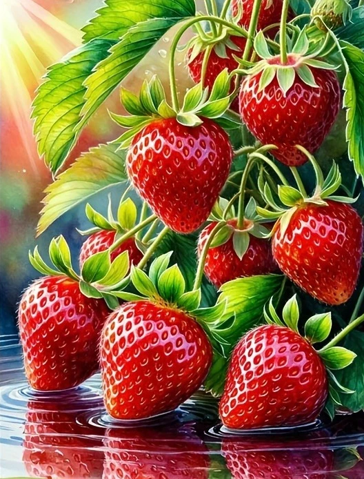 

Пазлы-головоломки «Свежая клубника: Фруктовый натюрморт» 500/1000/1200/2000 элементов, семейные развивающие игры для игровой комнаты, спальни, подарки