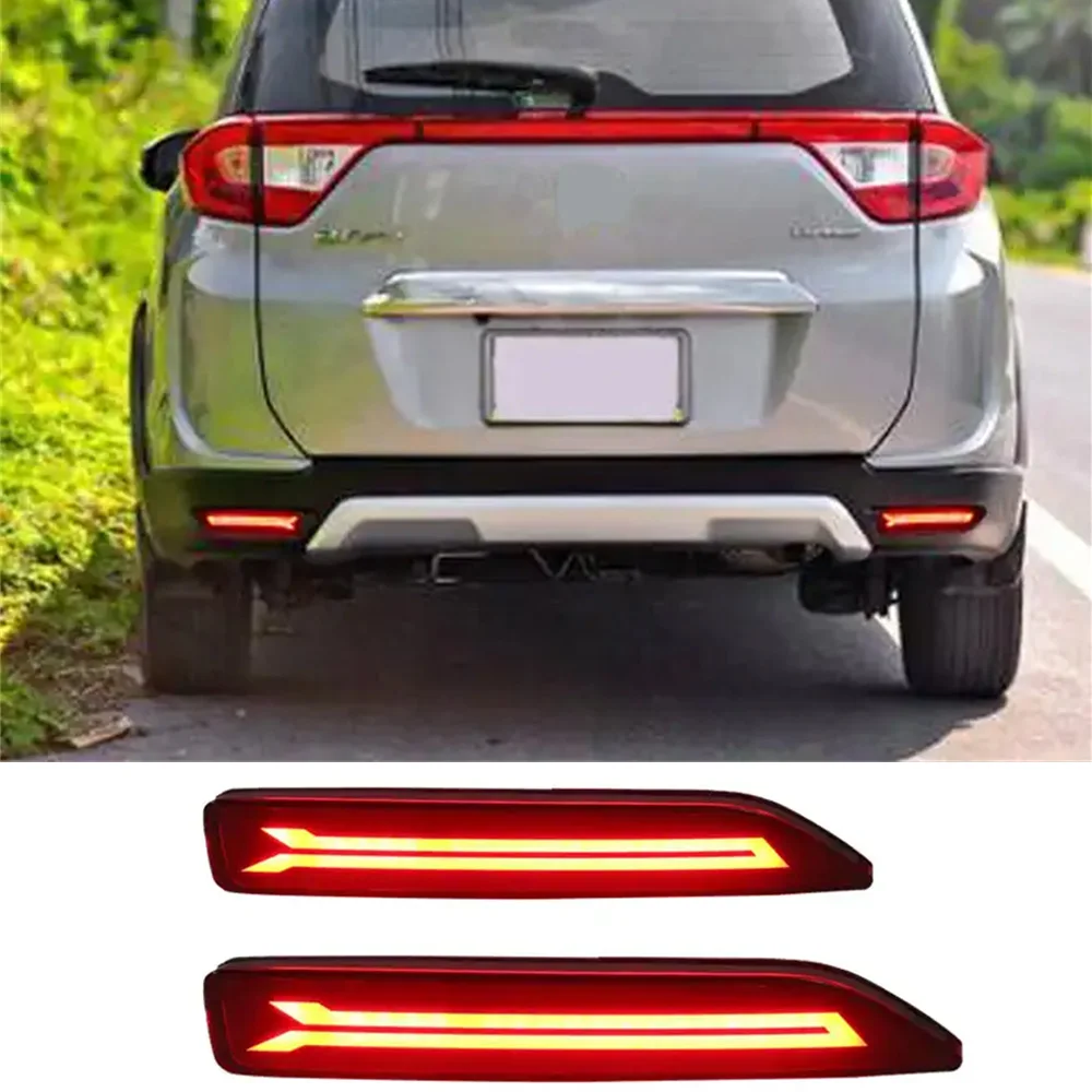 

For Honda BR-V Reflector 2015 2016 Rear Tail Light LED Rear Bumper Light Auto Brake Light