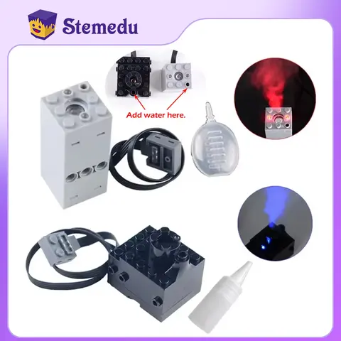 DIY 빌딩 블록 기술 모터 분무기 전기 배기 수정 모터 하이테크 기차 자동차 부품에 대한 Legoed와 호환 가능