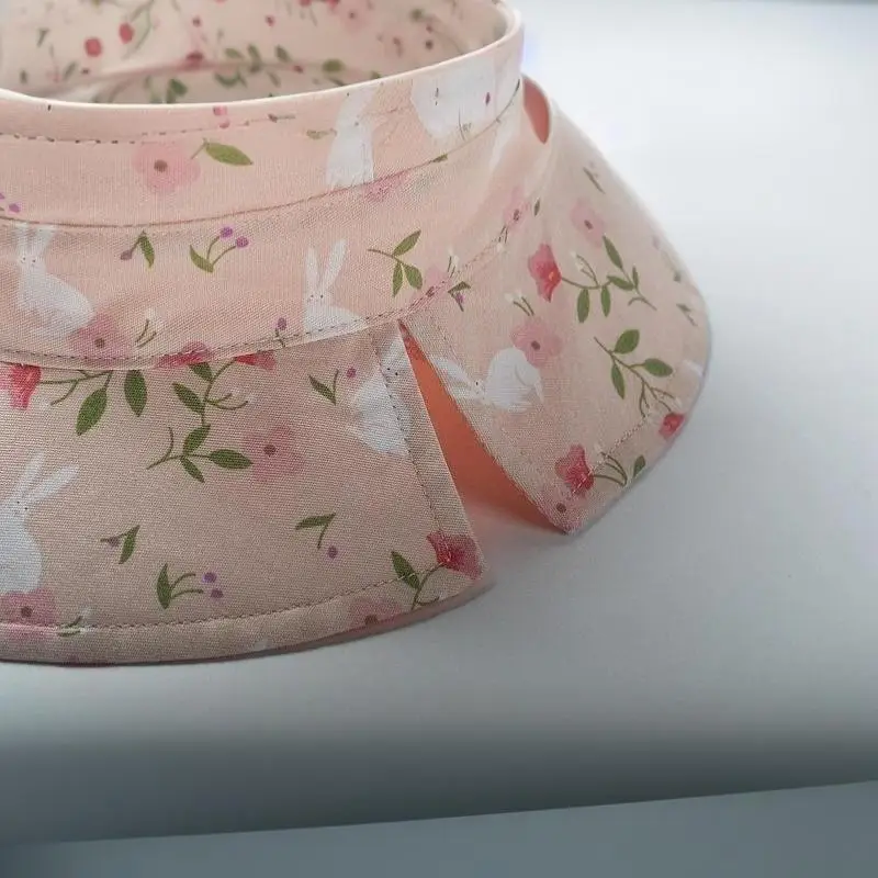 Atmungsaktiver Baumwoll-Doppelseitiger Sonnenhut für Babys, atmungsaktiv und sonnenschützend, dünner Bucket-Hut mit Cartoon-Print – Detail 8