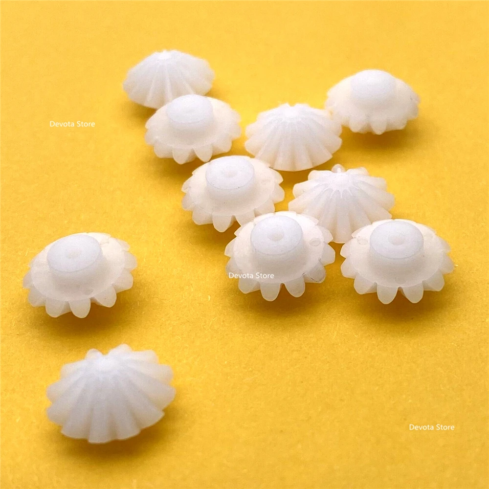 1M 12T 1.9mm 2mm Helical Bevel Gear 90 Degree Drive Right Angle Plastic DIY Model