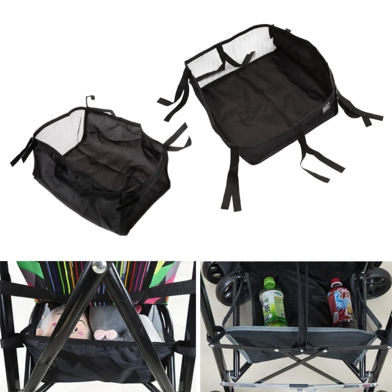 Universal Baby Versatile Stroller Deluxe Storage Basket for Expedition for Tour Wagon with Strap Large Capacity