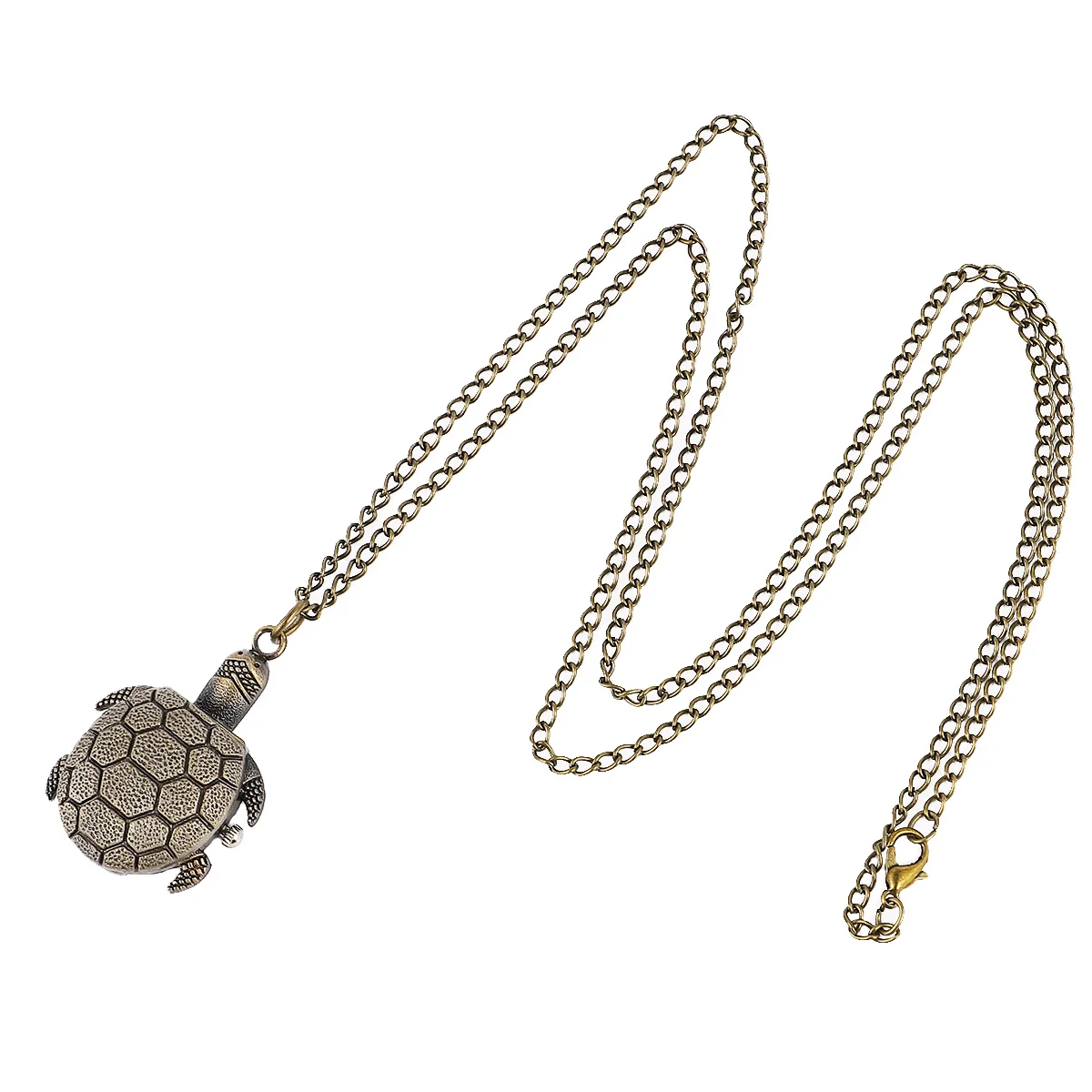 

1Pcs Creative Turtle Pocket Watch Retro Mechanical Style Quartz Movement Watch for Unisex Fashion Jewelry Decoration