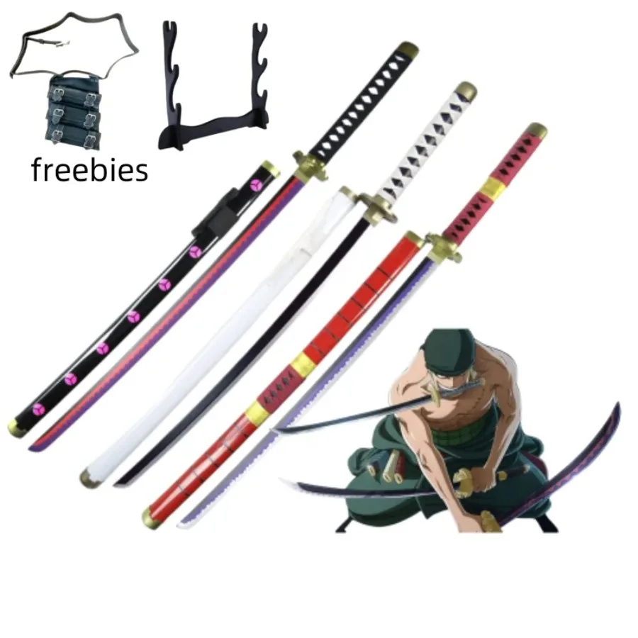 40 inch Roronoa Zoro Katana houten zwaard anime cosplay prop ninja mes echte maat Japanse katana samurai zwaard speelgoed cadeau