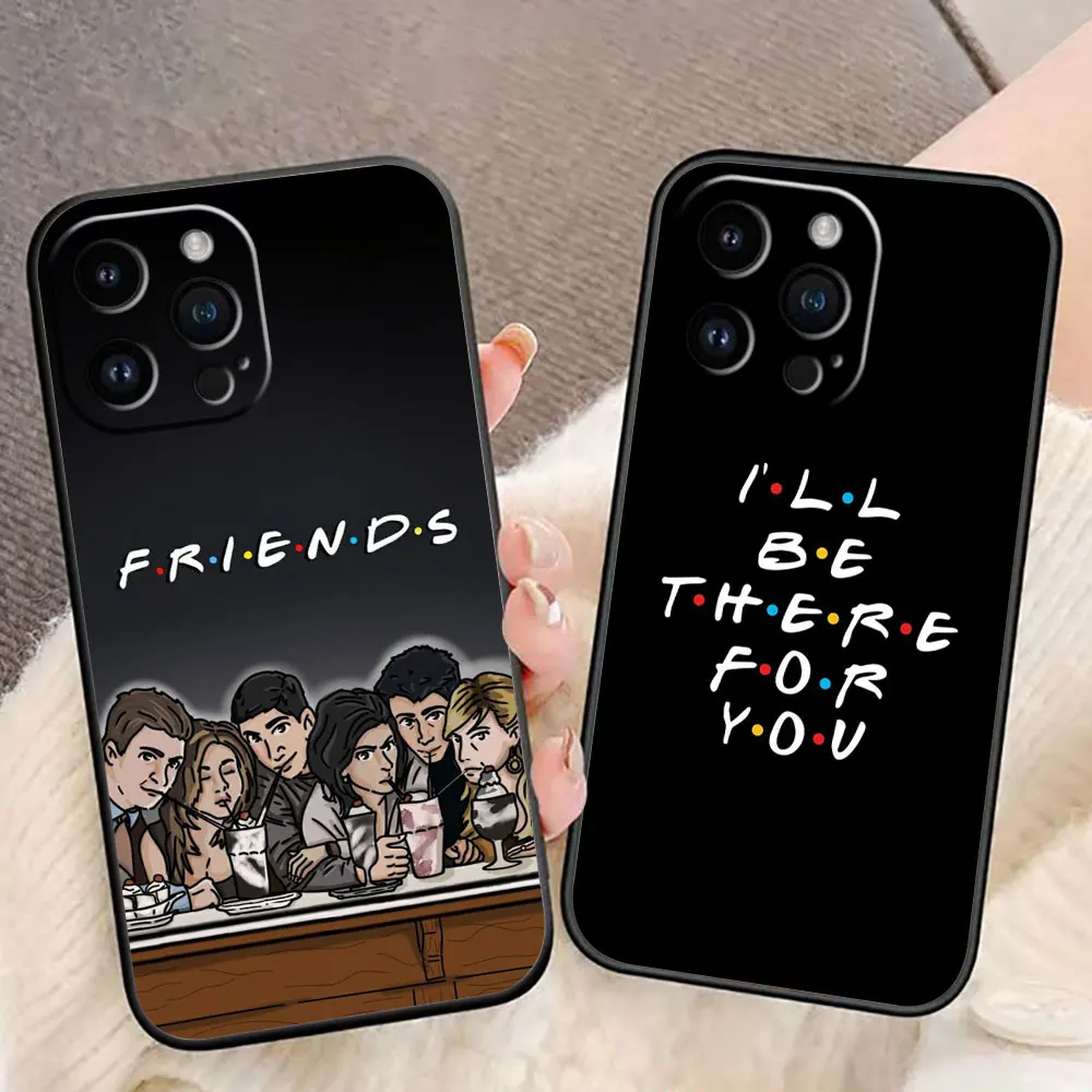 

Happy Friends TV Show Cover Phone Case For iphone Apple 16E 16 15 14 13 12 11 Pro XS Max X SE 8 7 Plus Silicone Case Funda Shell