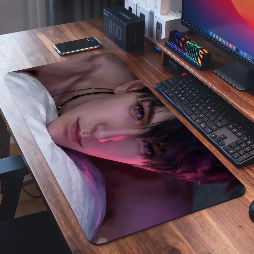 Game Love and Deepspac Caleb Mouse Pad Square Office Gaming Desk Mat Waterproof Non-Slip Rubber Decorative