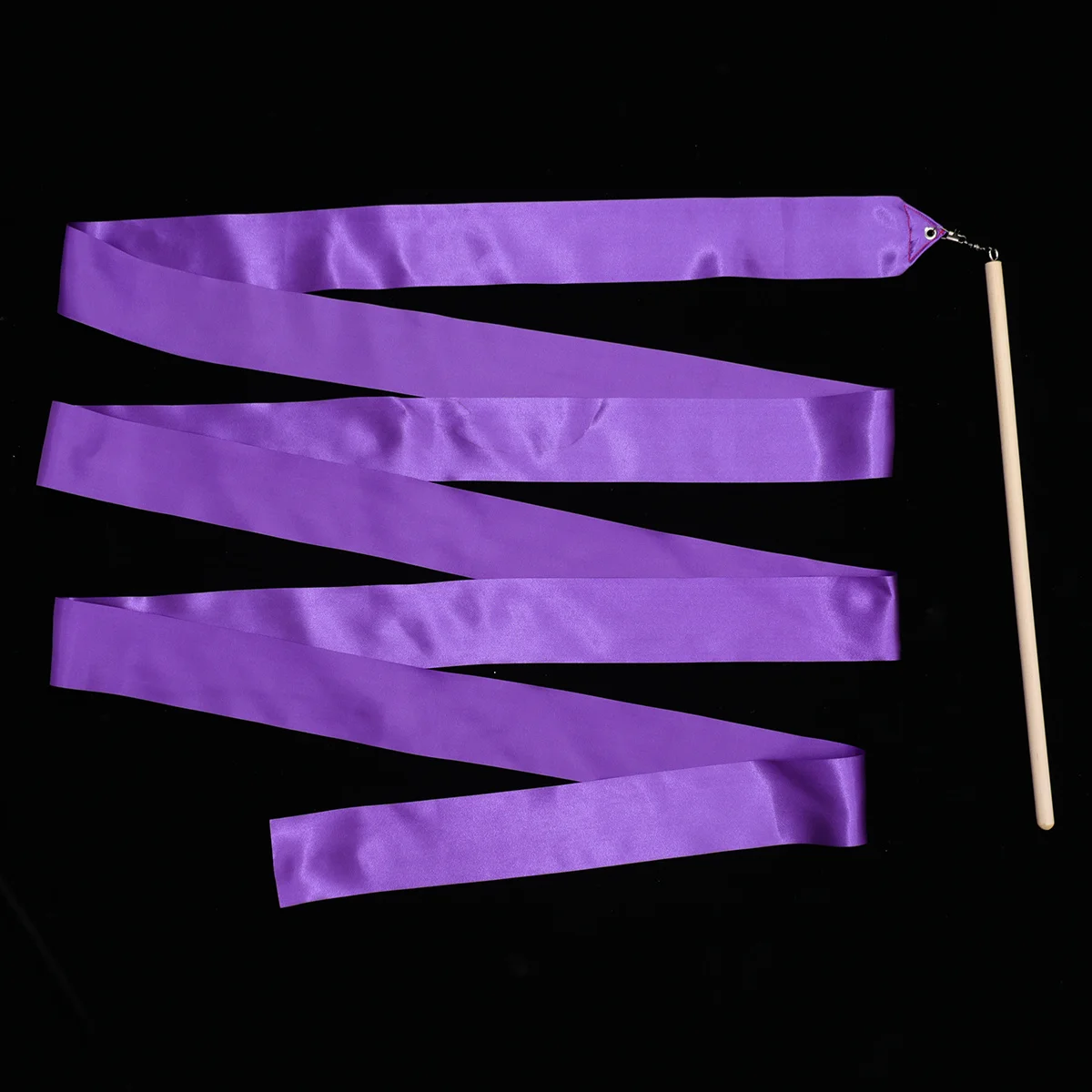 

2Pcs Colorful Rhythmic Ribbon Purple Ideal for Gymnastics Dance Twirling Training Streamers Exercise Equipment