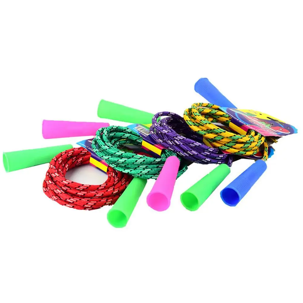 1 Pcs Children Jump Rope Cotton Glue Student Rope Cotton Fitness Cloth Woven Jump Fitness Rope Jump Sport School Pupil Rope Z3P4