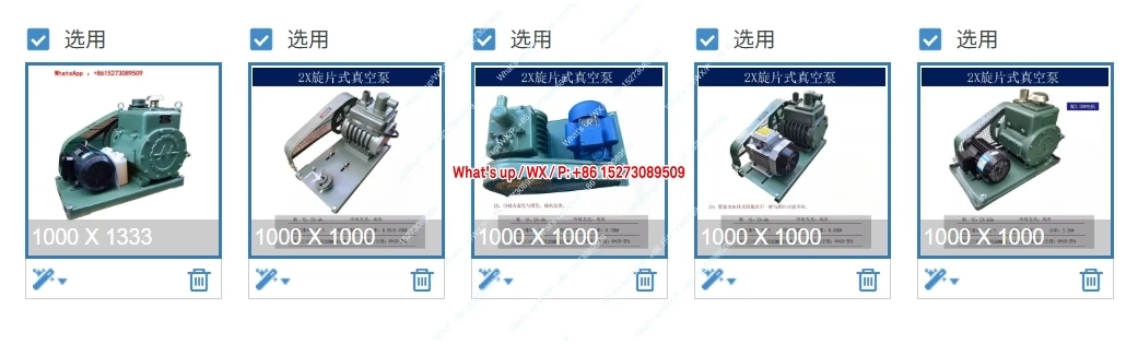 

2X double-stage rotary vane vacuum pump industrial vacuum pumping machine negative pressure high vacuum resin defoaming machine