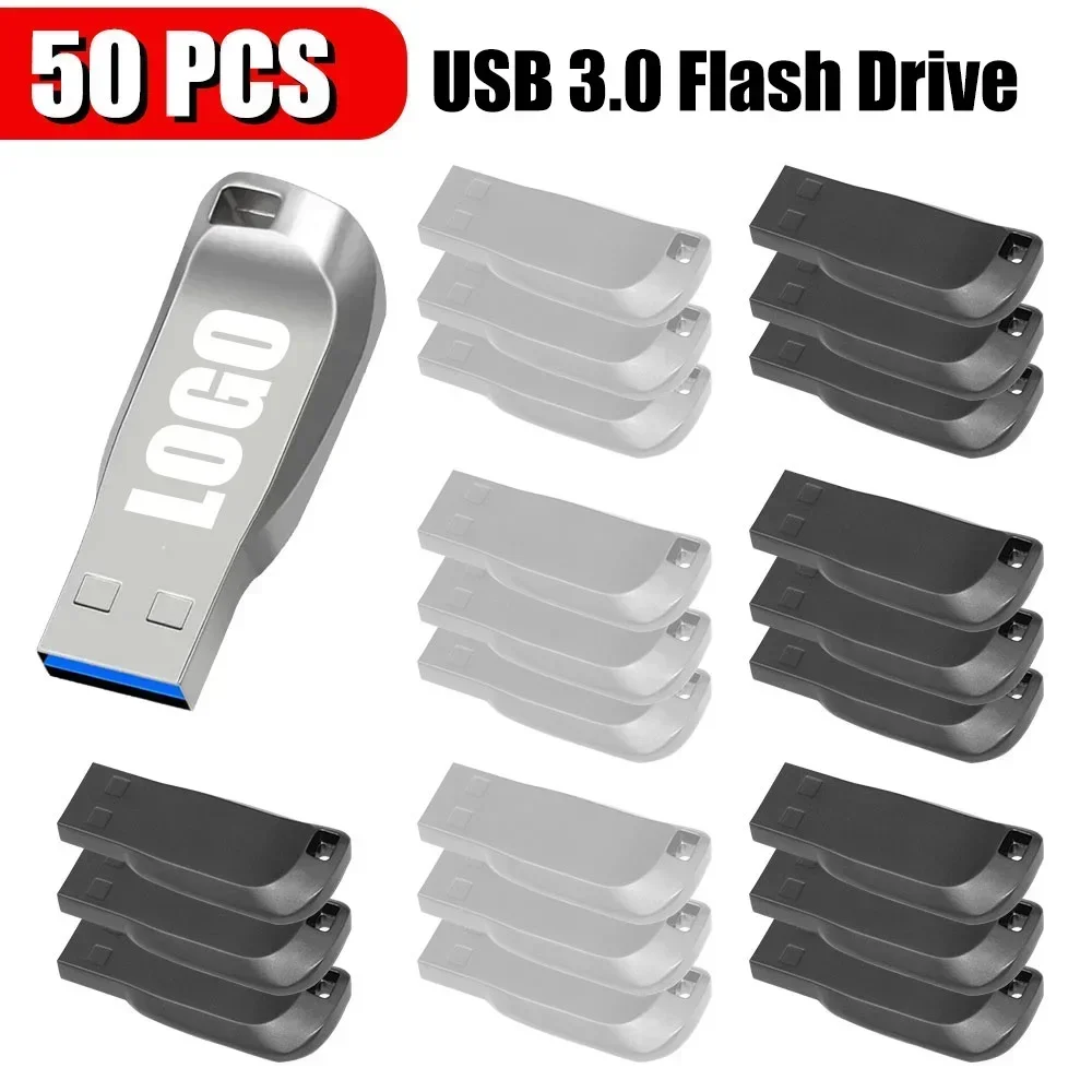 50 pièces/lot clés USB 8 Go 64 Go 32 Go 16 Go clé USB 3.0 TYPE-C haute vitesse PenDrives logo personnalisé gratuit U disque procureur lecteurs flash