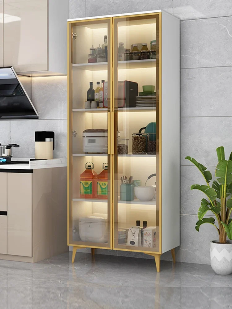 

Luxury Wine Cabinet Storage Home Modern Simple Side Cabinet Wall Rack Kitchen Shelf Display Botellero Vino Bar Furniture KMWC