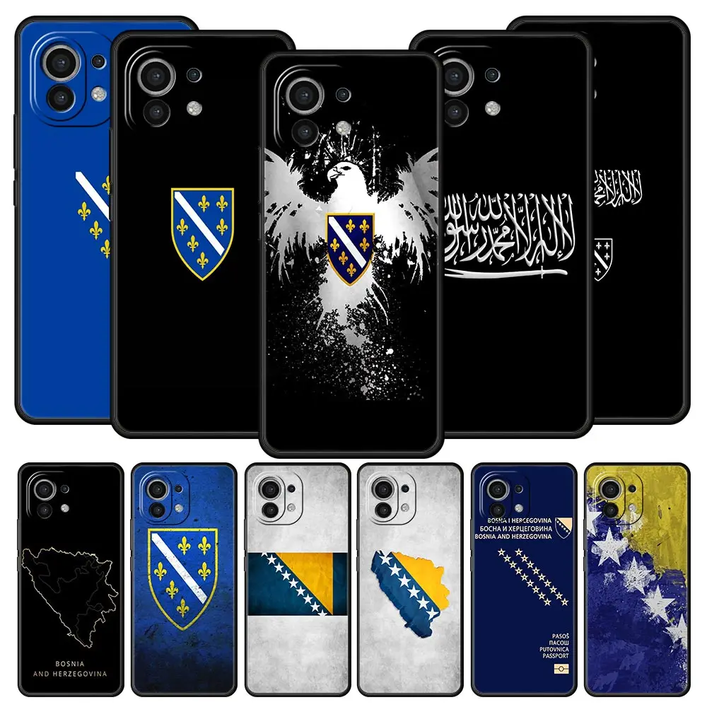 Phone Case For Xiaomi Mi 15 14 13 12 11 Lite 14T 13T 12T 11T Pro Poco X6 X5 M3 X3 Pro F5 F4 Bosnia and Herzegovina Passport