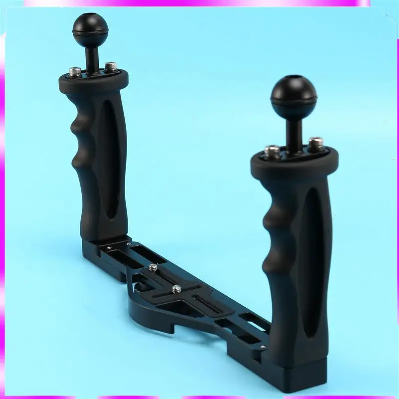 N98R Dual Handheld Stabilizer Diving Underwater Camera Housings Tray/Grip Waterproof With Double Handle For Dome Port Waterproof