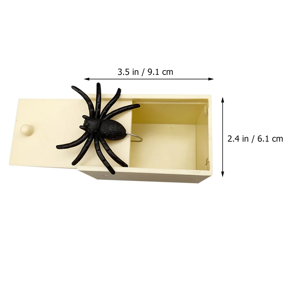 6pcs Halloween Prank Set Fake Spider Scorpion Mouse Simulated Insects Trick Box For Party Scare Surprise Gift Artificial Bug