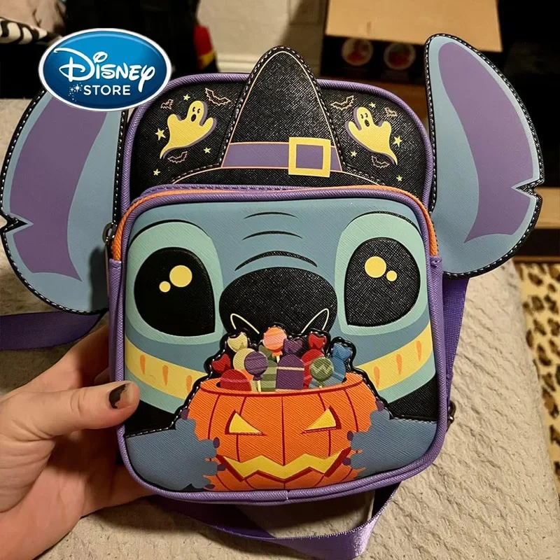 Disney Loungefly Brand Co Branding Lilo & Stitch Halloween Candy Cosplay Passport Shoulder Crossbody Bag Backpack Cartoon Bag