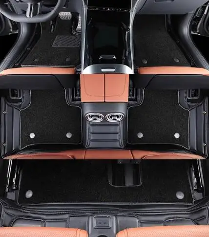 

Специальные автомобильные коврики на заказ для Mercedes Benz GLB 35 AMG 2025-2020 7-местные высококачественные двухслойные ковры для GLB35 2024