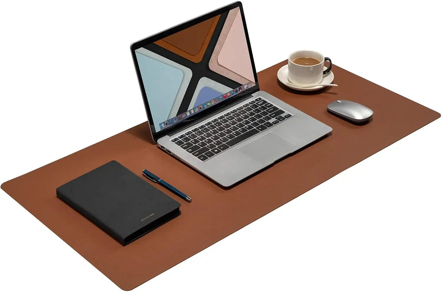 Large PU Leather Desk Pad 36x17in Waterproof Mouse Mat Non-Slip Writing Protector