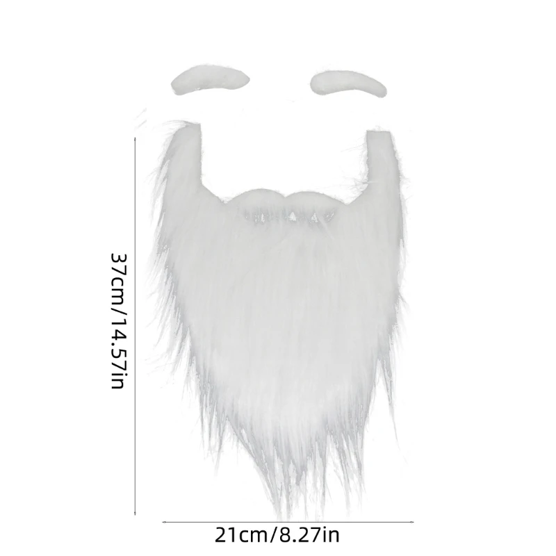 Cosplay de barba de Halloween, accesorios de disfraces, bigote, suministros de fiesta de Navidad, vestido de fantasía, barba falsa, barbas largas peludas, bricolaje