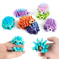 3D Printed Hedgehog Figurine - Versatile Indoor & Outdoor Home Desk Decor Collectible Cone Toy Articulated Cute Figurin