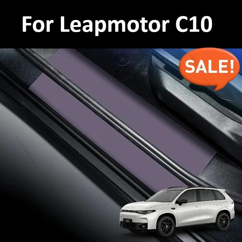 

Для LEAPMOTOR C10 2025 кожаный противоударный коврик для двери автомобиля, защитный коврик, аксессуары для модификации интерьера