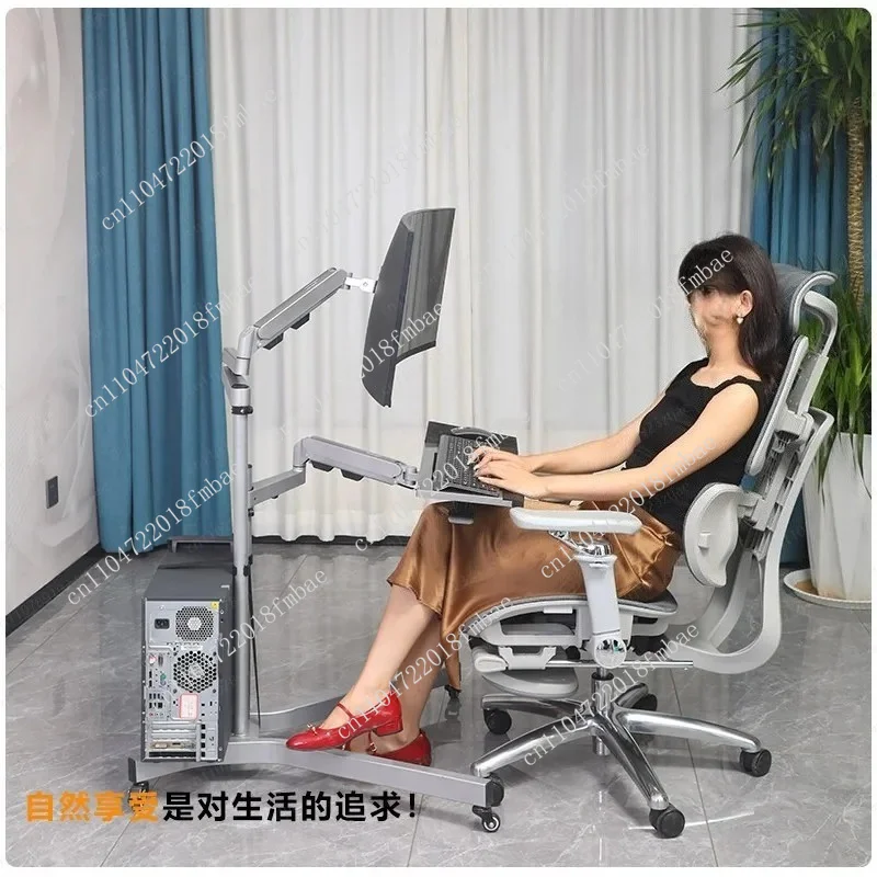 Lazy Bed Bedside Computer Desk Mobile Monitor Stand Multifunctional Office  Keyboard Bracket