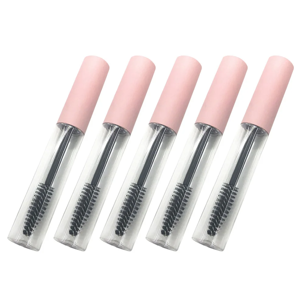 

5pcs Mascara Tubes Eyelash Cream Containers Empty DIY Bottles Transparent Refillable Lip Gloss Storage Travel Size